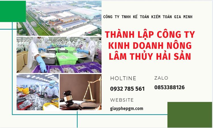 Thành lập công ty kinh doanh nông lâm thủy hải sản tại TP Đà Nẵng
