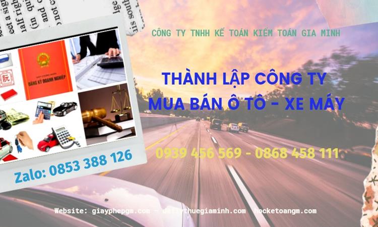 Thành lập công ty mua bán ô tô - xe máy tại Thị xã Mỹ Hào
