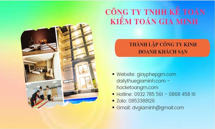 Thành lập công ty khách sạn tại Bà Vũng Tàu trọn gói