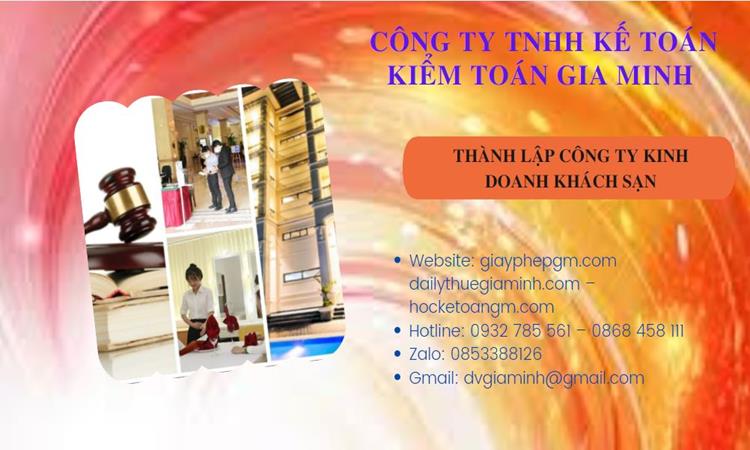 Thành lập công ty khách sạn tại Bình Phước trọn gói