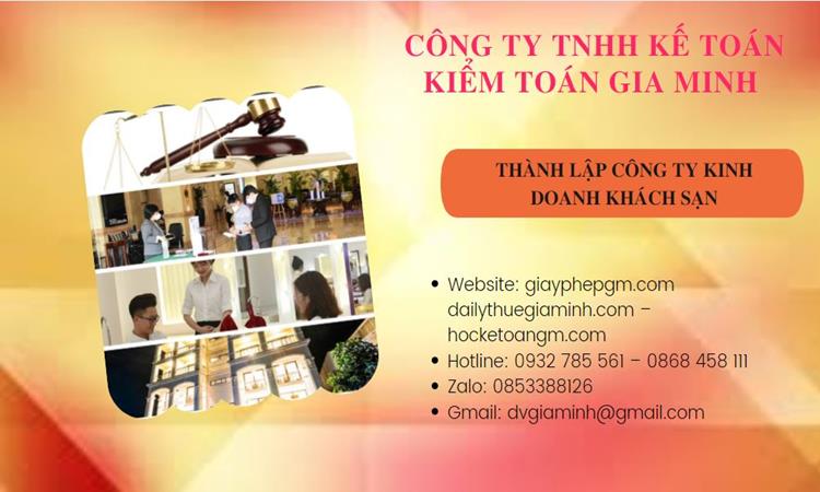 Thành lập công ty khách sạn tại Cà Mau trọn gói