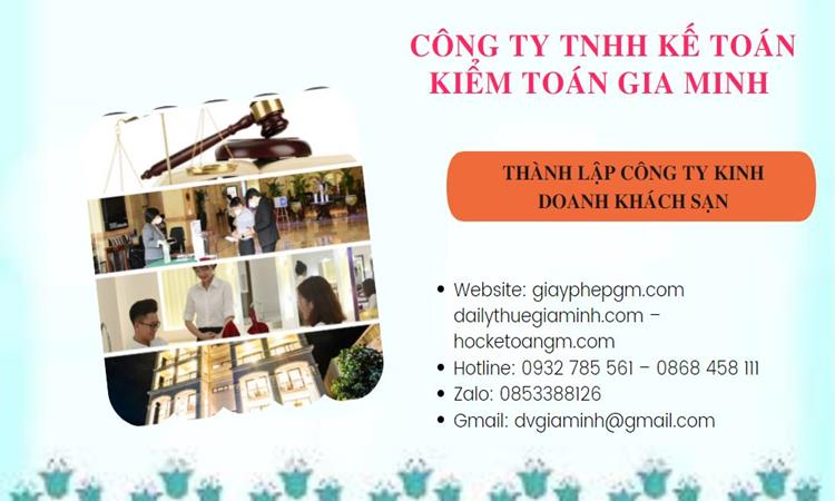 Thành lập công ty khách sạn tại Cao Bằng trọn gói