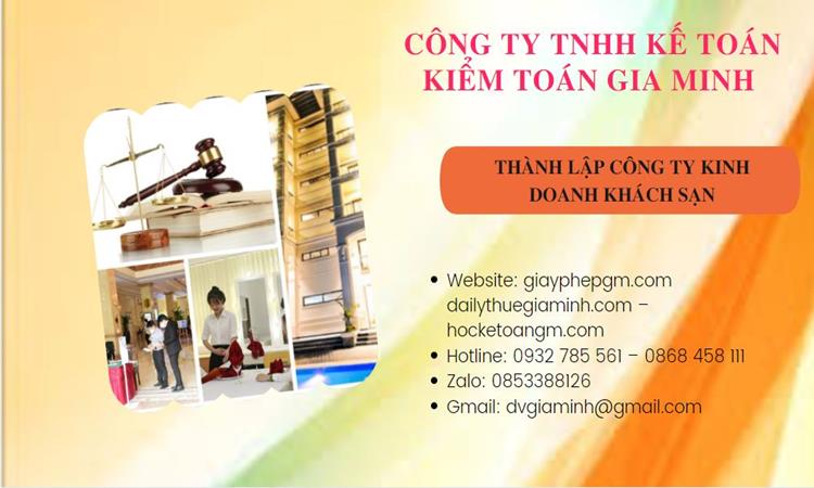 Thành lập công ty khách sạn tại Đắk Lắk trọn gói