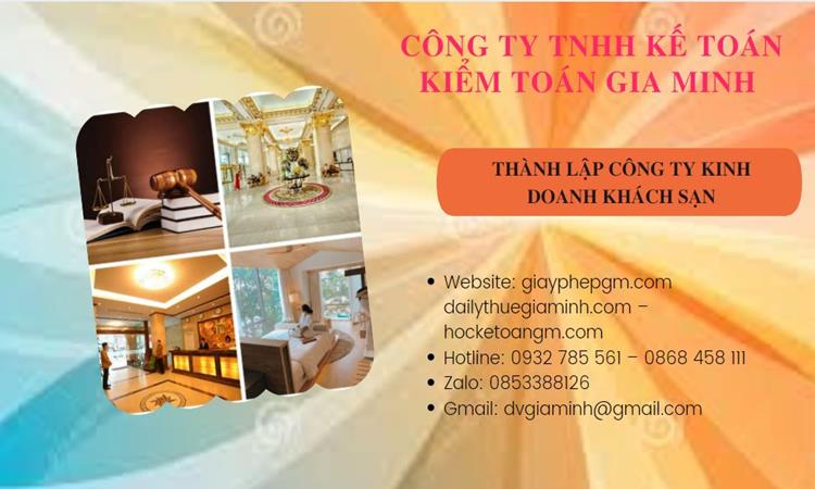 Thành lập công ty khách sạn tại Hà Nội trọn gói