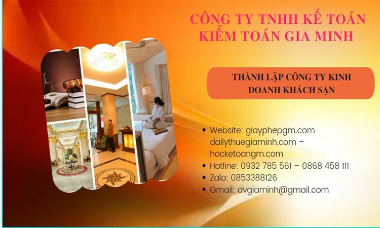 Thành lập công ty kinh doanh khách sạn tại Huyện Bình Chánh trọn gói