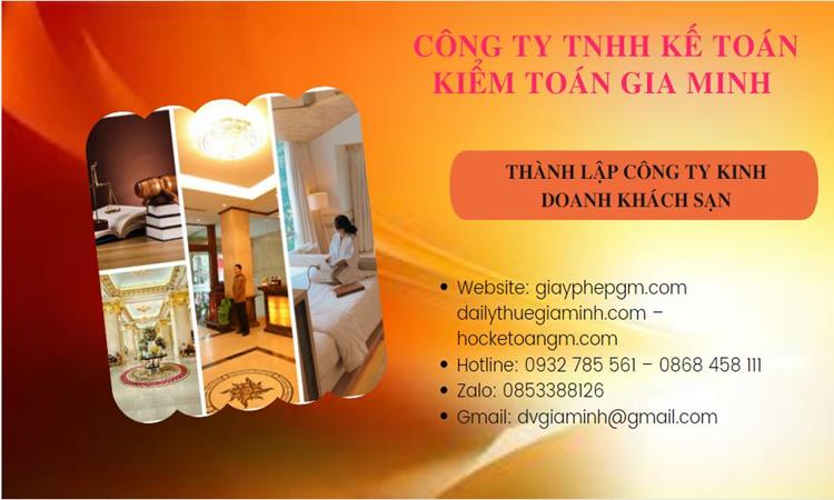 Thành lập công ty kinh doanh khách sạn tại Huyện Cần Giờ trọn gói
