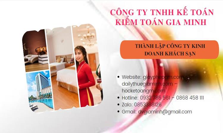 Thành lập công ty khách sạn tại Huyện Chương Mỹ trọn gói