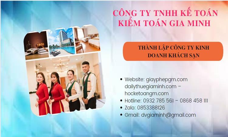 Thành lập công ty khách sạn tại Huyện Đông Anh trọn gói