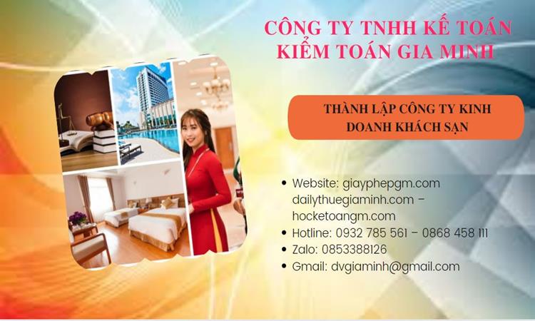 Thành lập công ty khách sạn tại Huyện Gia Lâm trọn gói