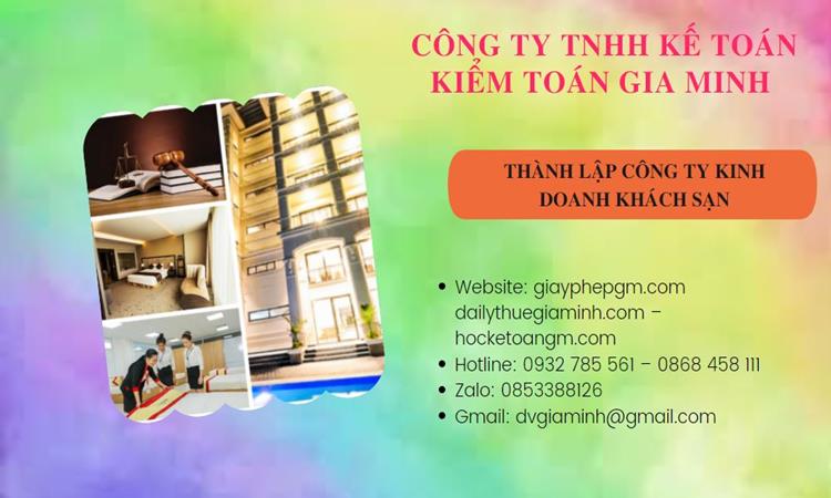Thành lập công ty khách sạn tại Huyện Khoái Châu trọn gói
