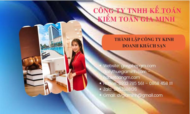 Thành lập công ty khách sạn tại Huyện Mỹ Đức trọn gói