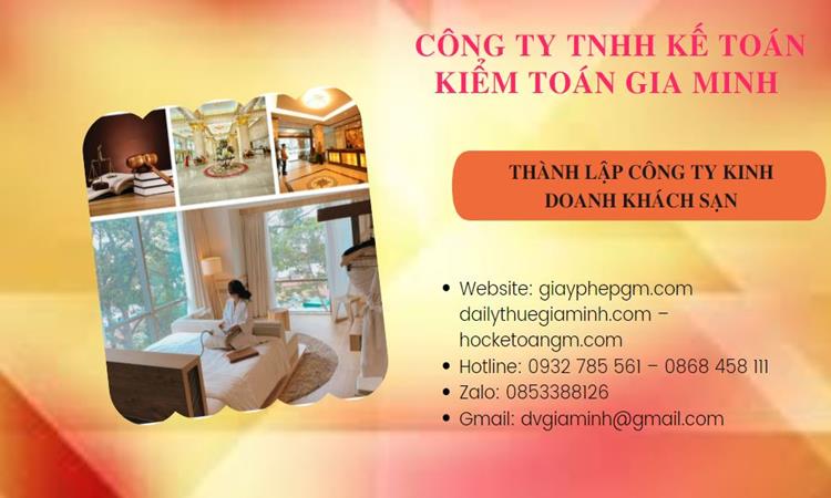 Thành lập công ty khách sạn tại Huyện Nhà Bè trọn gói