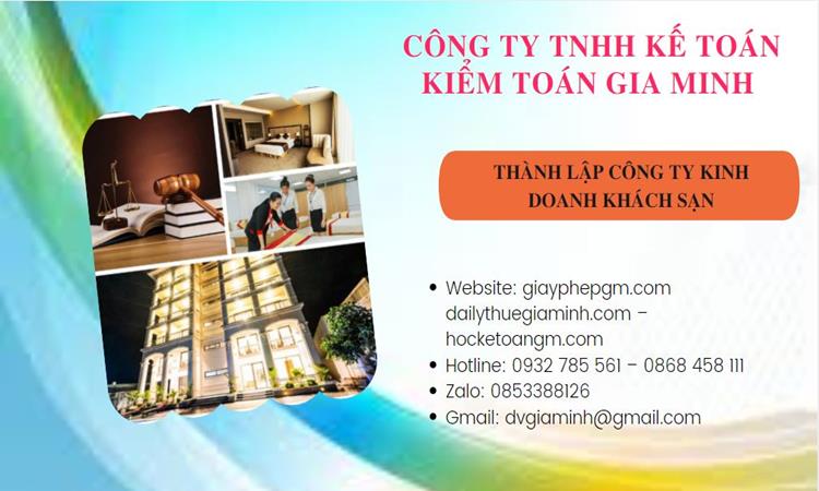 Thành lập công ty khách sạn tại Huyện Phong Điền trọn gói