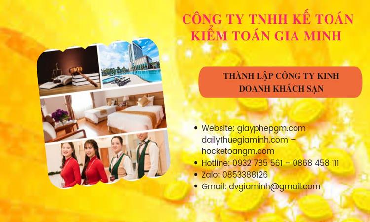 Thành lập công ty khách sạn tại Huyện Thạch Thất trọn gói