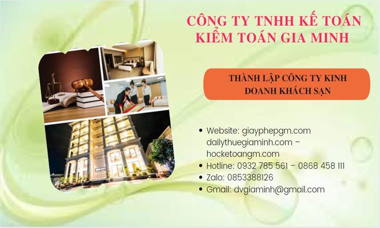 Thành lập công ty khách sạn tại Huyện Thới Lai trọn gói