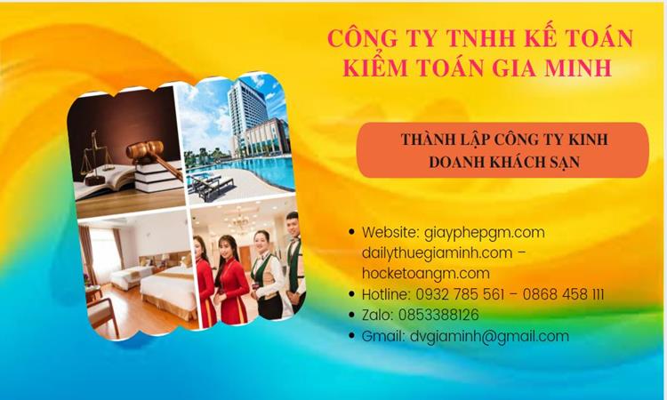 Thành lập công ty khách sạn tại Huyện Từ Liêm trọn gói