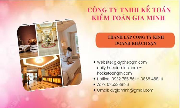 Thành lập công ty khách sạn tại Huyện Văn Lâm trọn gói