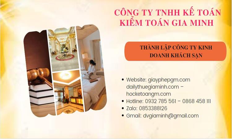 Thành lập công ty sạn tại Huyện Yên Mỹ trọn gói