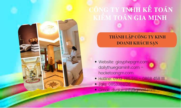 Thành lập công ty khách sạn tại Kiên Giang trọn gói