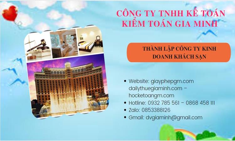 Thành lập công ty khách sạn tại Kon Tum trọn gói