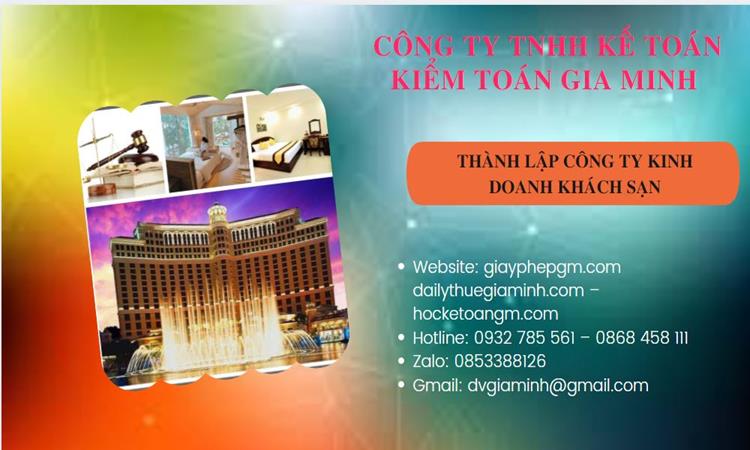 Thành lập công ty khách sạn tại Lai Châu trọn gói