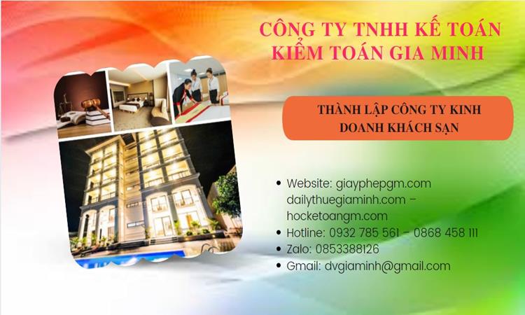Thành lập công ty khách sạn tại Lào Cai trọn gói