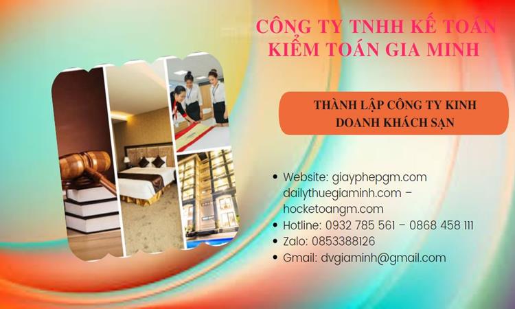 Thành lập công ty khách sạn tại Nam Định trọn gói