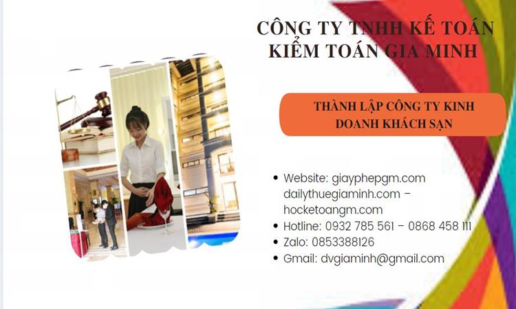 Thành lập công ty khách sạn tại Ninh Thuận trọn gói