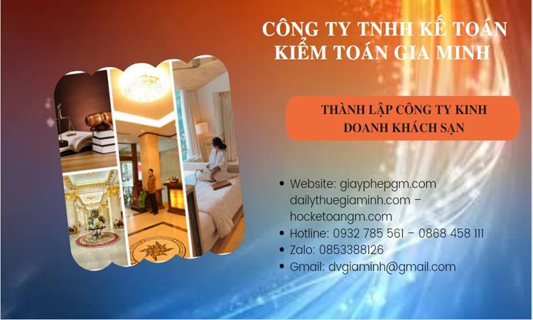 Thành lập công ty khách sạn tại Phú Thọ trọn gói