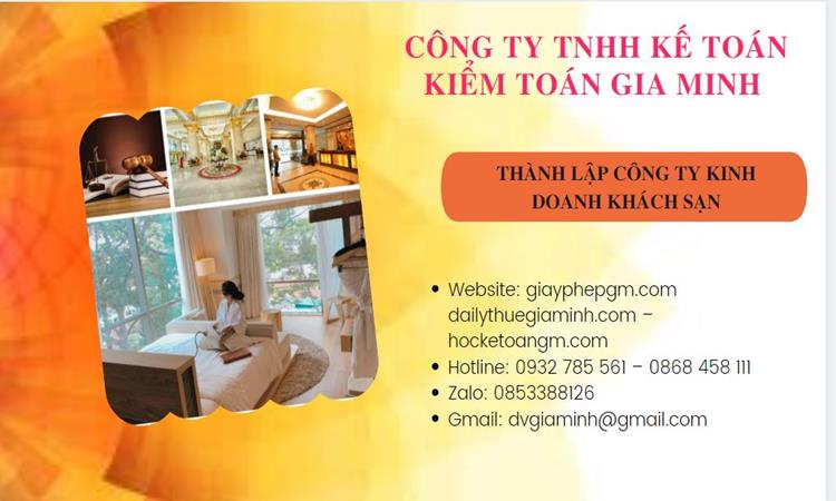 Thành lập công ty khách sạn tại Quận 1 trọn gói