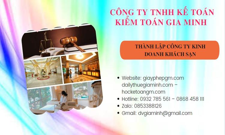 Thành lập công ty khách sạn tại Quận 10 trọn gói