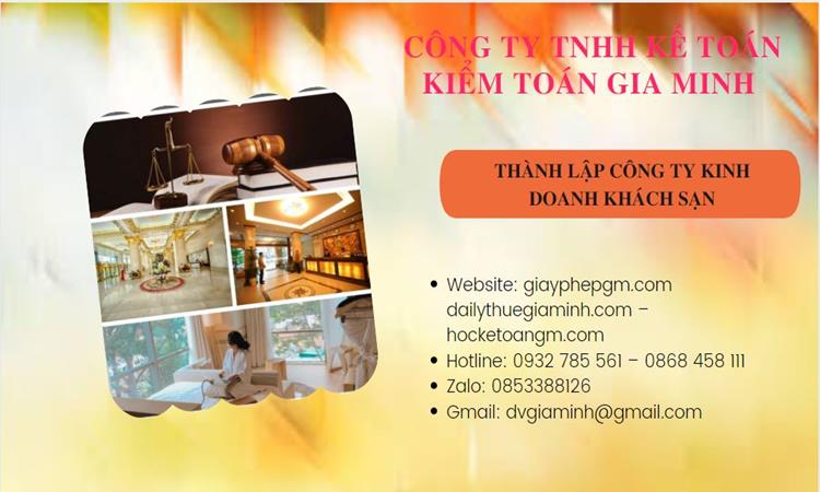 Thành lập công ty khách sạn tại Quận 11 trọn gói