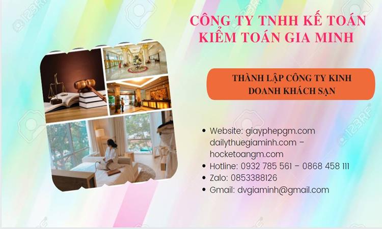 Thành lập công ty khách sạn tại Quận 12 trọn gói
