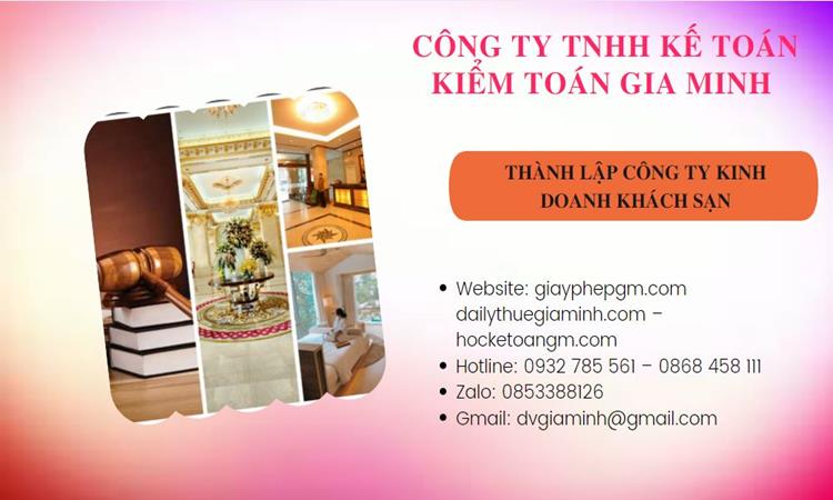 Thành lập công ty khách sạn tại Quận 4 trọn gói