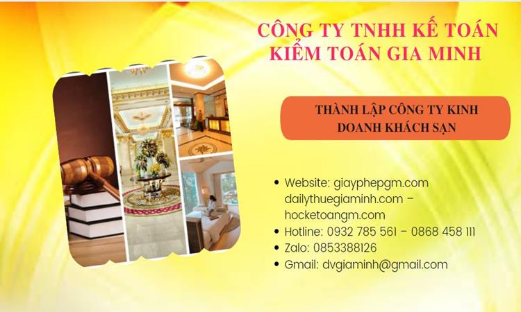 Thành lập công ty kinh doanh khách sạn tại Quận 5 trọn gói