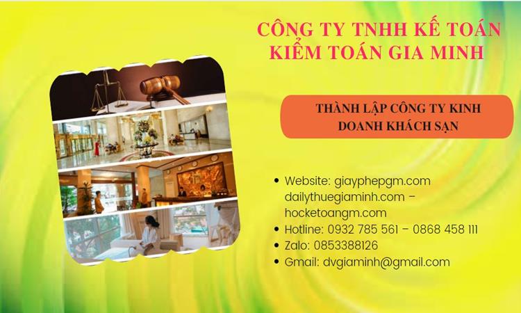Thành lập công ty khách sạn tại Quận 7 trọn gói
