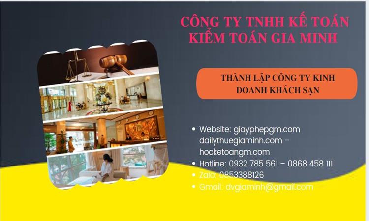 Thành lập công ty khách sạn tại Quận Cái Răng trọn gói