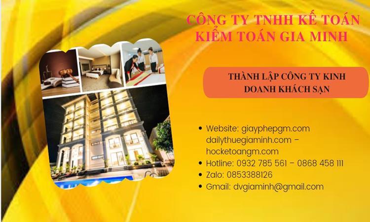 Thành lập công ty khách sạn tại Quận Hà Đông trọn gói