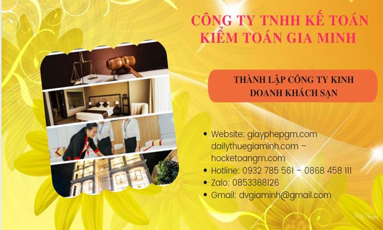 Thành lập công ty khách sạn tại Quận Hai Bà Trưng trọn gói