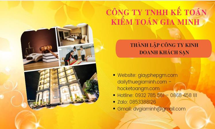 Thành lập công ty khách sạn tại Quận Hoàn Kiếm trọn gói