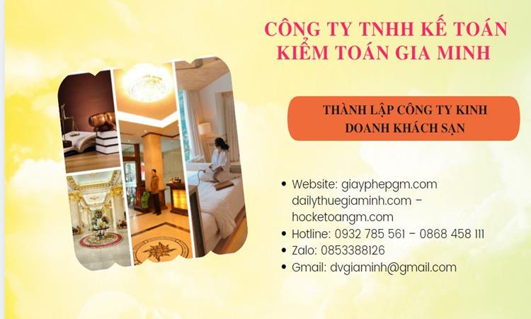 Thành lập công ty khách sạn tại Quận Nam Từ Liêm trọn gói