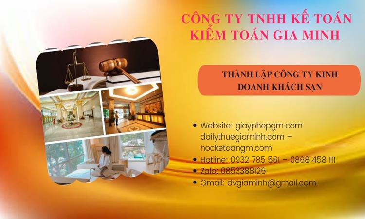 Thành lập công ty khách sạn tại Quận Tân Bình trọn gói