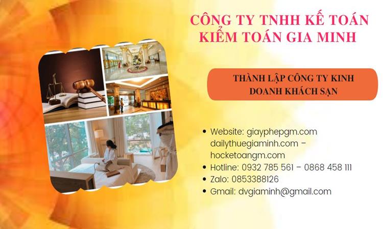 Thành lập công ty khách sạn tại Quận Tân Phú trọn gói