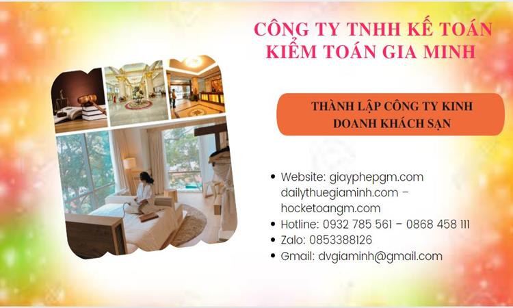 Thành lập công ty khách sạn tại Quận Thốt Nốt trọn gói