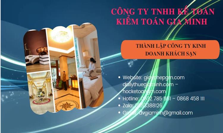 Thành lập công ty khách sạn tại Quảng Bình trọn gói