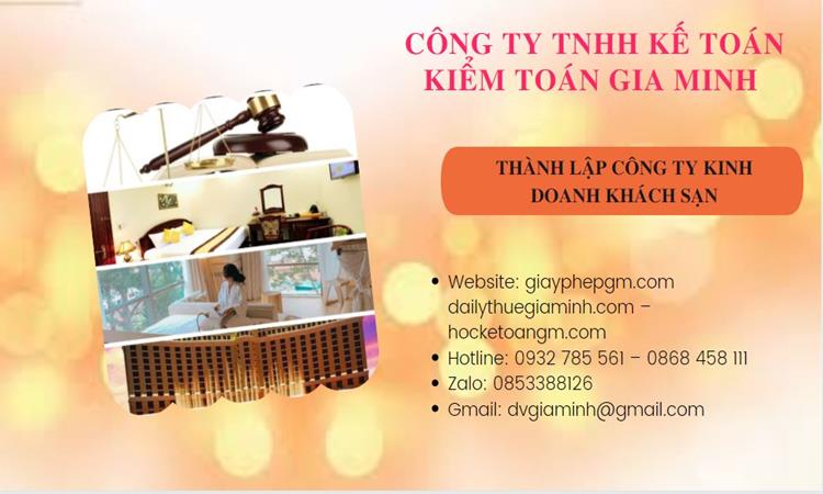 Thành lập công ty khách sạn tại Quảng Trị trọn gói