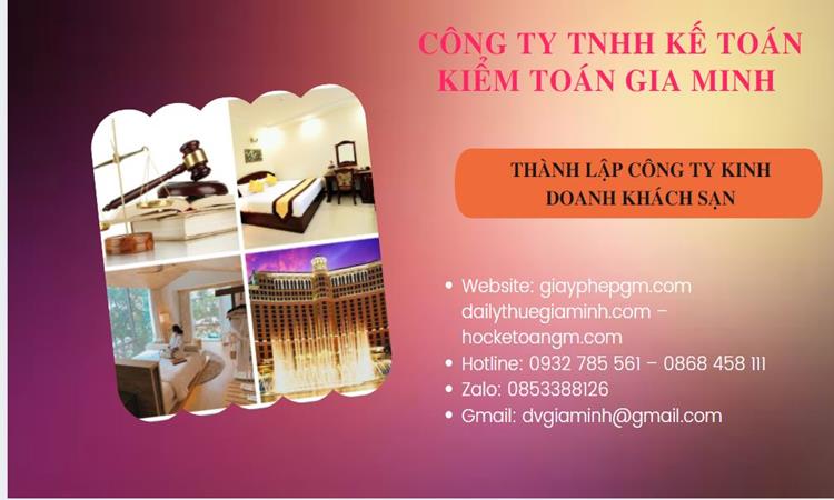 Thành lập công ty khách sạn tại Thanh Hóa trọn gói