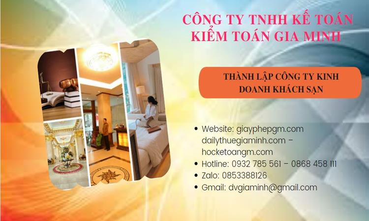 Thành lập công ty khách sạn tại Thành Phố Cần Thơ trọn gói