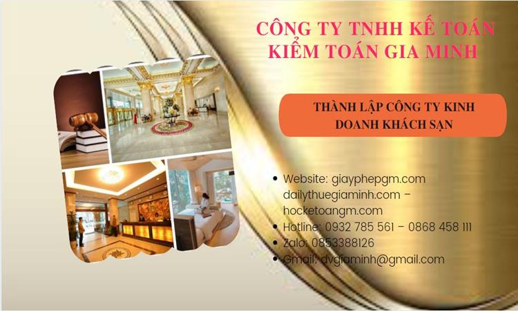 Thành lập công ty khách sạn tại Thành Phố Hà Nội trọn gói