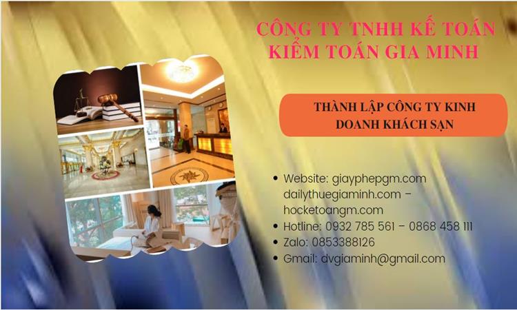 Thành lập công ty khách sạn tại Thành Phố Hồ Chí Minh trọn gói